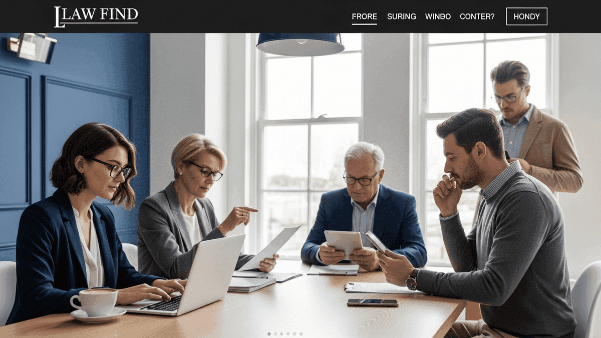 Accessible law firm website improving mobile conversion and search clarity