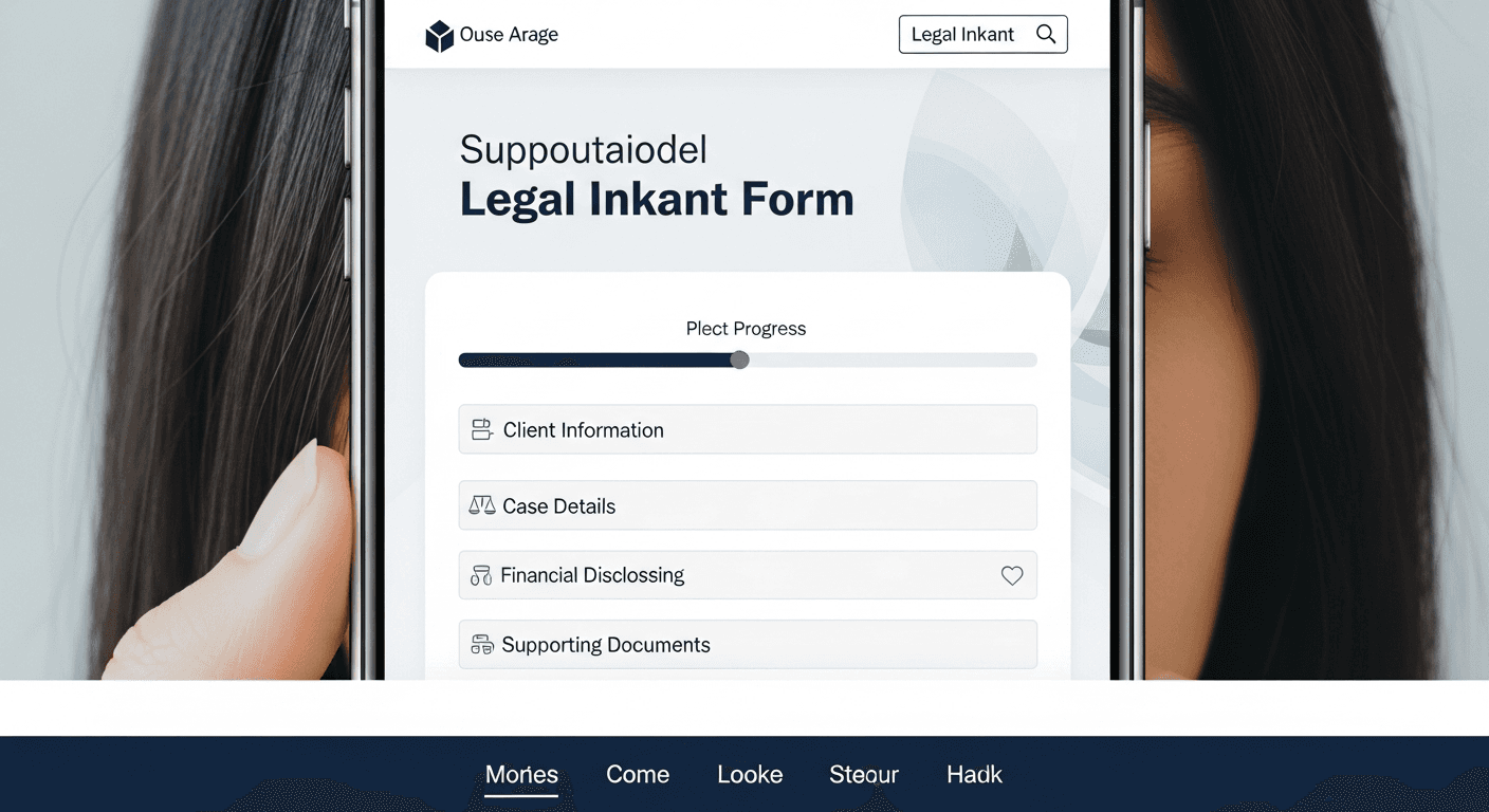 Mobile-friendly confidential intake form on a U.S. family law firm website