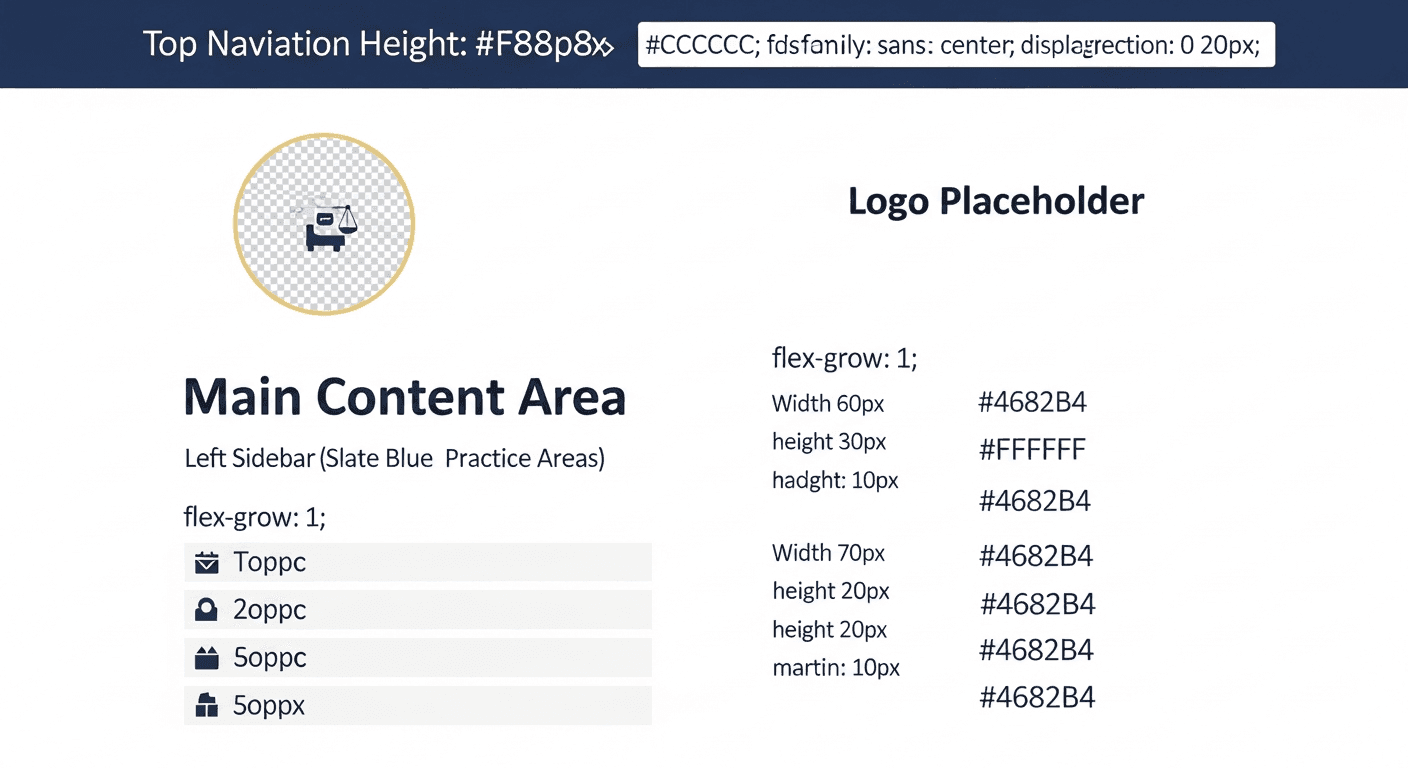 Ontario law firm website homepage showing practice areas and contact path